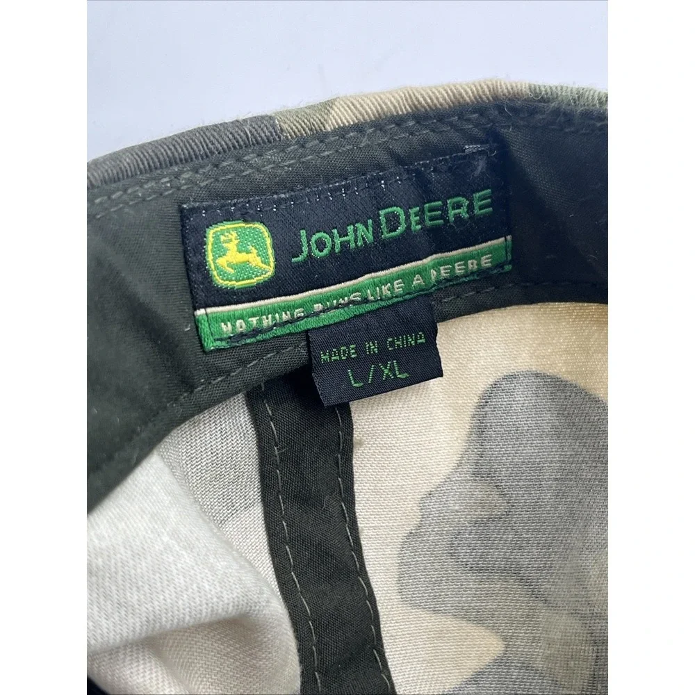 John Deere Adjustable Camo Baseball Cap 